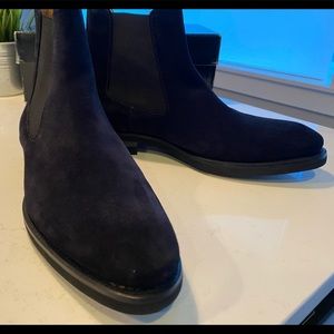 Men Blue Magnanni Chelsea boots